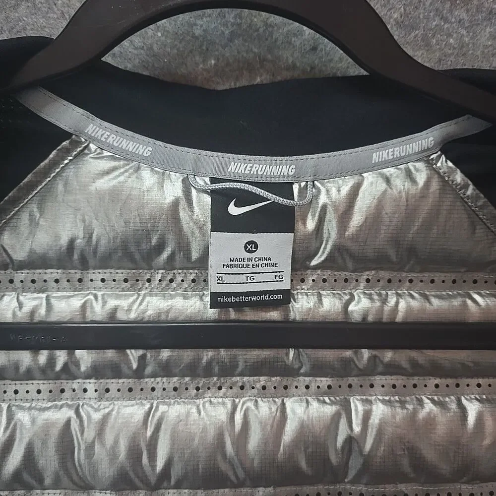 Nike Aeroloft 800 Reflective Packable Running Gilet Vest Sz XL (604870 017)